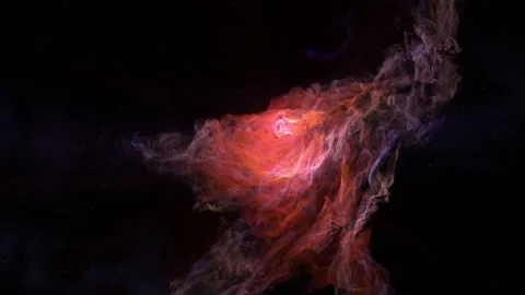 Flying close to nebulas in the outer space 動画素材 228881130