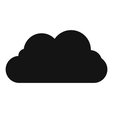 Flying cloud icon, simple style. 스톡 일러스트
