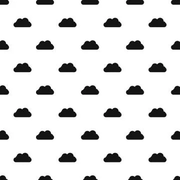 Flying cloud pattern seamless vector Stock Illustration