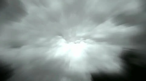 Flying in cloud &amp; rays light. Stock Footage 26758383