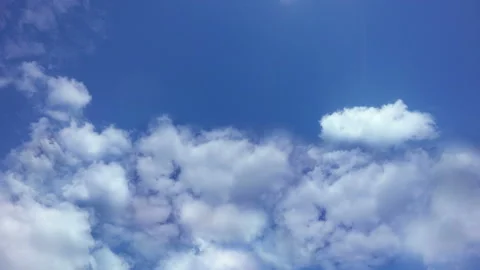 Flying in the clouds, camera movement through the clouds Stock Footage 100120691