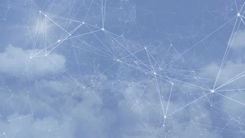 Flying in the clouds, camera movement through the clouds, video loop Video stock 101558315