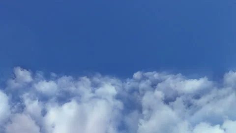 Flying in the clouds, camera movement through the clouds Stock Footage 107150145