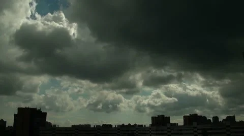 Flying clouds Video stock 7506824