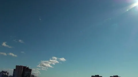 Flying clouds Video stock 7749942