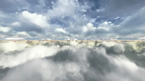 Flying in the clouds Stock Footage 20487868