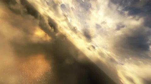 Flying in the clouds Stock Footage 24636176