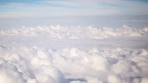 Flying in the clouds Stock Footage 26187337