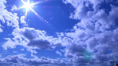Flying clouds Stock Footage 77528742