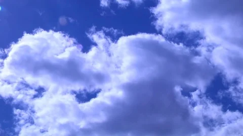 Flying clouds Stock Footage 77528906