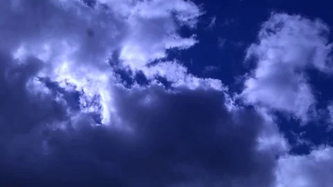 Flying clouds Stock Footage 77528972