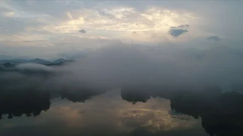 Flying into the clouds Video stock 79035083