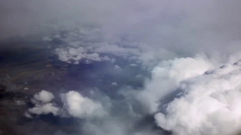 Flying on the Clouds Stock Footage 80663946