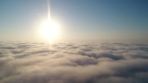 Flying with the clouds. Stock Footage 81179671