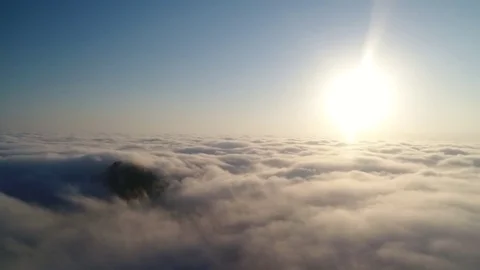 Flying with the clouds. Stock Footage 81179721