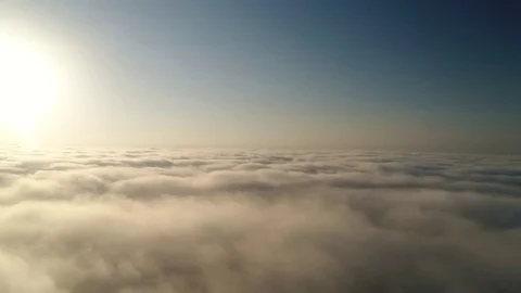 Flying with the clouds. Stock Footage 81179855