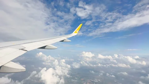 Flying In The Clouds Stock Footage 244215668