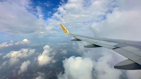 Flying In The Clouds Stock Footage 244216956