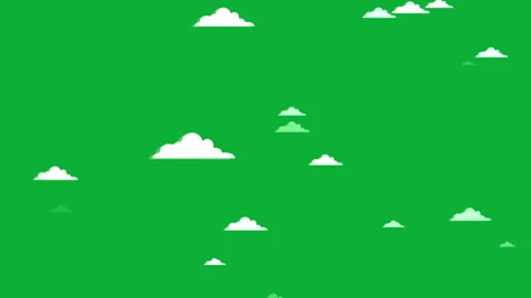 FLYING CLOUDS ON GREEN Stock Footage 231971706
