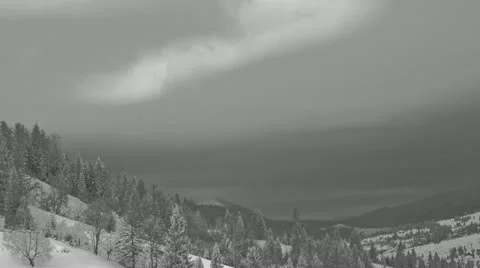 Flying clouds in IR 720p Stock Footage 10818101