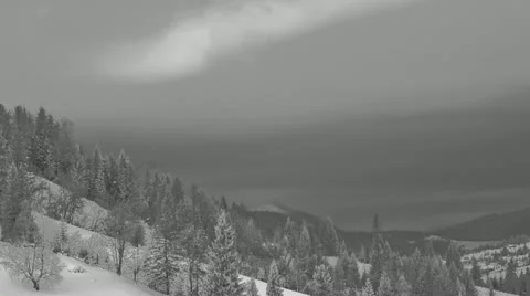 Flying clouds in IR 720p Stock Footage 10818145