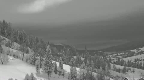 Flying clouds in IR Stock Footage 10818094