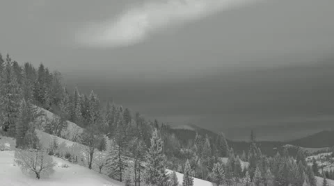 Flying clouds in IR Stock Footage 10818131