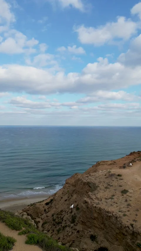 FLYING TO THE CLOUDS OVER THE SEA Stock Footage 222808355