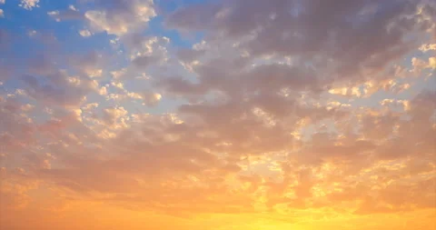 Flying clouds at sunset Stock Footage 92576231