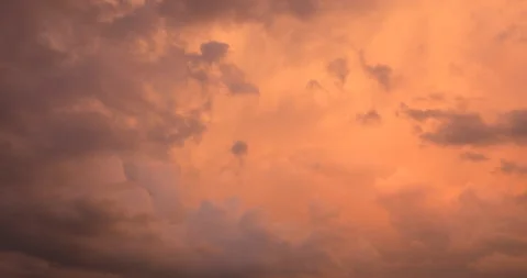 Flying clouds at sunset Stock Footage 112180701