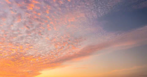 Flying clouds at sunset Stock Footage 118968754