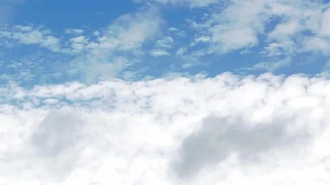 Flying Clouds on a windy day Stock Footage 162228764