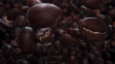 Flying Coffee Beans 스톡 동영상 151559954