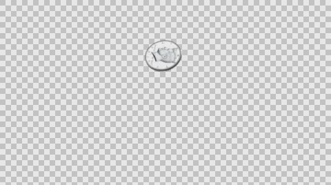 Flying coin alpha Stock Footage 64991607