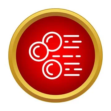 Flying coins icon representing fast money transfer 库存插图