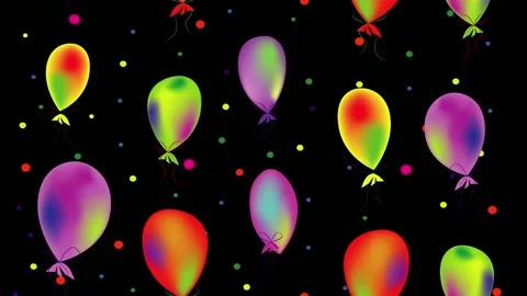 Flying colorful balloons Stock Footage 146975464