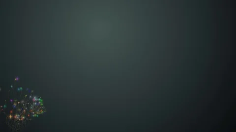 Flying colorful light particles as motion background Stock Footage 124264640