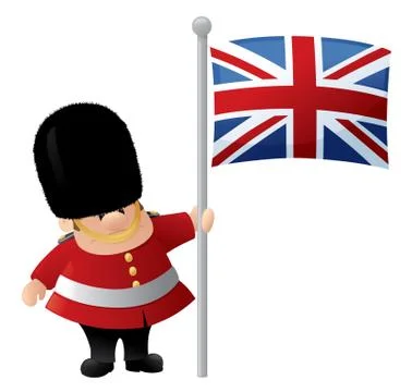 Flying the colours Stock Illustration