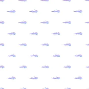 Flying comet seamless pattern with gradient colors Illustrazione stock