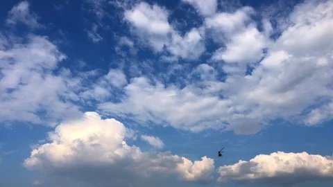 Flying copter Stock Footage 100532338