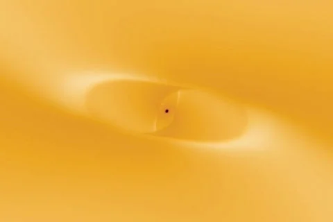 Flying Countdown From 10 to 0 - Orange Stock Footage 797461