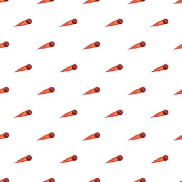 Flying cricket ball seamless pattern showing speed Stock Illustration