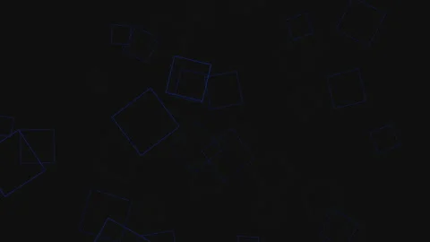 Flying cube shapes on black gradient Stock Footage 240298835