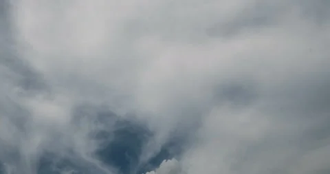 Flying cumulus clouds, beautiful clouds time lapse, video loop 動画素材 110818127