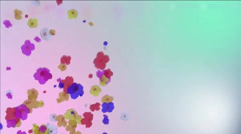 Flying daisies in spring 動画素材 64728980