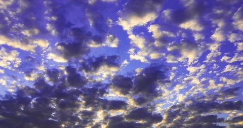 Flying  darking clouds at sunset Stock Footage 187541602