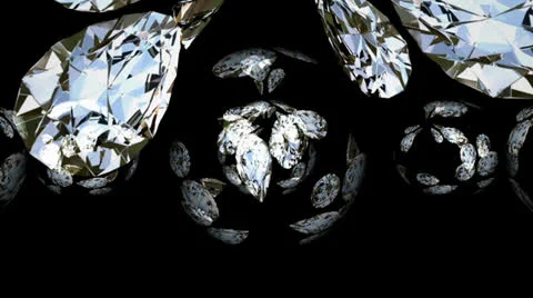 Flying Diamonds Motion Mapping Stockbeeldmateriaal 24712198