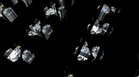 Flying Diamonds Motion Mapping Stockbeeldmateriaal 24712225