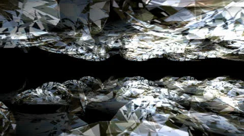 Flying Diamonds Motion Mapping Stock Footage 24712255