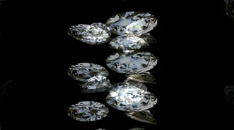 Flying Diamonds Motion Mapping 動画素材 24712462